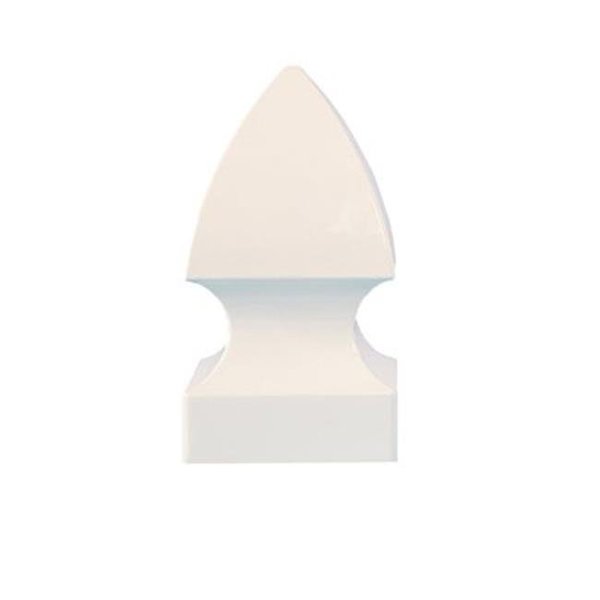 Supershine Classy Caps  GOTHIC PVC POST CAP 5X5 - White SU207896